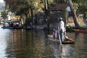 mexico stad, mexico - januari 30 2019 - xochimilco är de liten Venedig av de mexikansk huvudstad foto