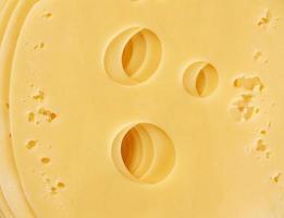 skiva av edam ost, textur, full ram foto