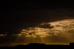 himmel över de solnedgång foto