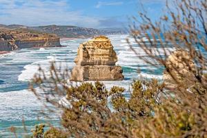 se över de oländig, vild kustlinje av de 12 apostlar i söder Australien foto