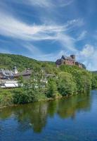 heimbach på flod rur, den Eifel, Tyskland foto