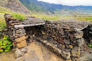 utsikt över guimar pyramiderna foto