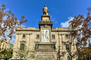 Antoni lopez y lopez barcelona monument 1884 tillägnad till antonio lopez y lopez 18171883 först markis av comillas han var en affärsman bankman och spanska filantrop barcelona foto