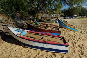 mozambikanska fiske båtar foto