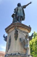 christopher columbus staty, parque kolon, santo domingo, karibiska foto