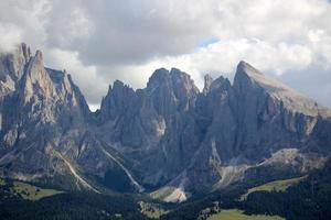 dolomiter - en berg räckvidd i de östra alps foto