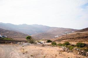 skön landskap av mykonos ö, grekland foto