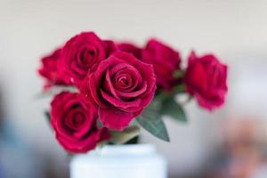 selektiv fokus tyg blommor, valentine begrepp foto