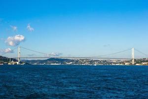 fatih sultan mehmet bro över de bosphorus sund i istanbul, Kalkon. foto
