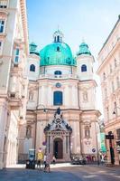 skön st. peters kyrka i Wien, österrike foto