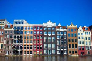 traditionell dutch medeltida hus i amsterdam huvudstad av holland foto