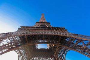 skön se av eiffel torn i paris foto