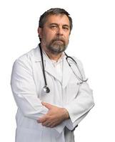 porträtt av en medicinsk läkare med stetoskop foto