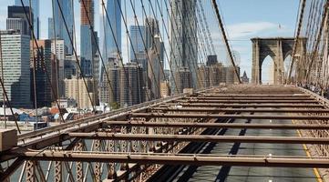 brooklyn bridge i new york city foto