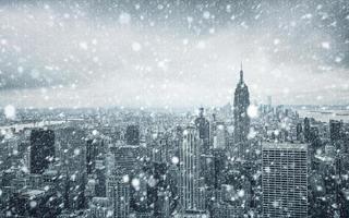 vinter i New York City foto