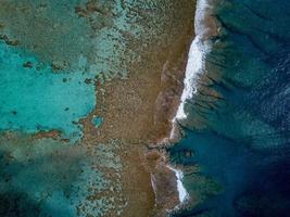 polynesien laga mat ö aitutaki lagun tropisk paradis antenn se foto