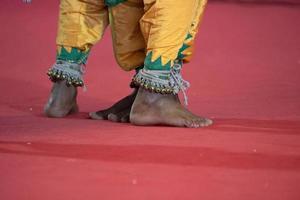 Indien traditionell dansa fot detalj foto