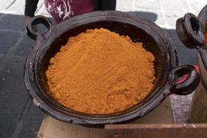 mexikansk kryddor på de marknadsföra foto