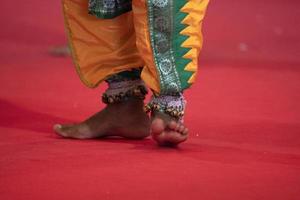 Indien traditionell dansa fot detalj foto