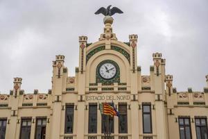 valencia Spanien station historisk byggnad foto