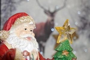 santa claus ansikte stänga upp detalj foto