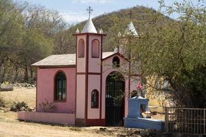 gammal mexikansk kyrkogård i el triunfo brytning by baja kalifornien sur foto