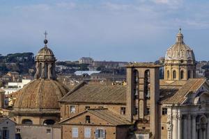 rom många kupoler se från vatican museum terrass antenn panorama foto
