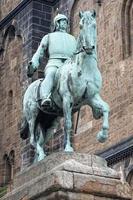 bremen stad hall koppar stolt staty foto