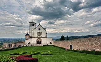 assisi kupol italiensk basilika av helgon francis foto