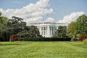 Washington vit hus på solig dag foto