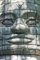 maya aztec stil sten staty foto