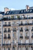 paris tak och byggnad Stadsutsikt foto