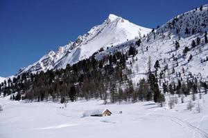 dolomiter snö panorama stor landskap foto