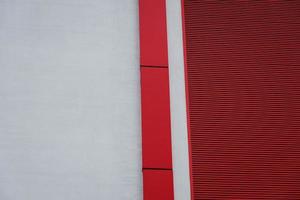 röd modern minimalistisk Fasad. foto