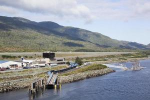 ketchikan stad landa och vatten flygplats foto