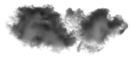 vit moln isolerat på vit bakgrund, rök texturerat, borsta effekt foto