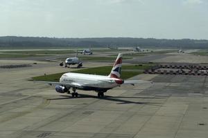 london, förenad rike - Mars 24 2019 - gatwick flygplats operationer foto