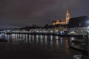 regensburg Stadsutsikt i Tyskland unesco webbplats foto