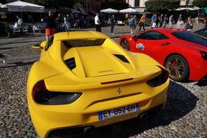 Portofino, Italien - oktober 20, 2018 - ferrari samling sammankomst superbil konvent foto