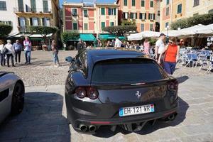 Portofino, Italien - oktober 20, 2018 - ferrari samling sammankomst superbil konvent foto