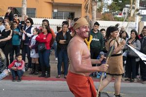 la paz, mexico - februari 22 2020 - traditionell baja kalifornien karneval foto