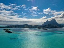 bora bora ö franska polynesien lagun antenn se foto