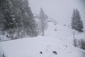 vinter- landskap i österrikiska alps foto