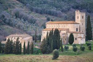 kloster av sant'antimo i tuscany Italien foto