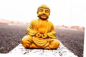 buddha miniatyr- på de jord foto