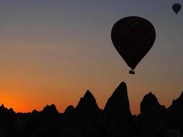 soluppgång i capadocia foto