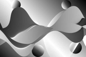 svartvit. svart och vit vätska abstrakt bakgrund. modern affisch med lutning 3d strömma form. innovation bakgrund design för landning sida. vektor foto