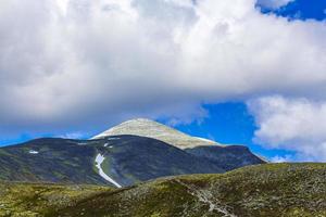 skön berg och landskap natur panorama rondane nationell parkera Norge. foto