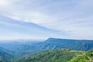 solnedgång på phu tubberk i Thailand foto