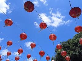 malang, Indonesien, på januari-07-2023. spänning på kinesisk ny år eve. eng ett kiong tempel, en plats av dyrkan för tre religioner, konfucianism, taoism och buddhism. foto